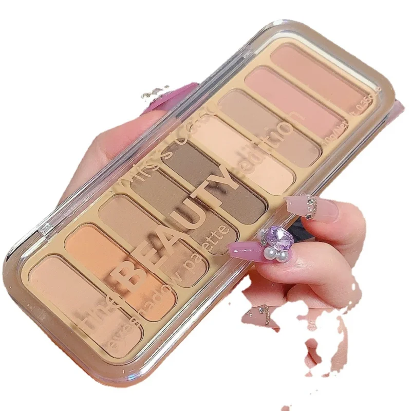 all-in-one-9-color-palette-stop-juggling-makeup-with-matte-shimmer-blush-contour-mis-85wgejpb-1 Convenient all-in-one 9-color eyeshadow palette with blush and contour for busy daily makeup routines
