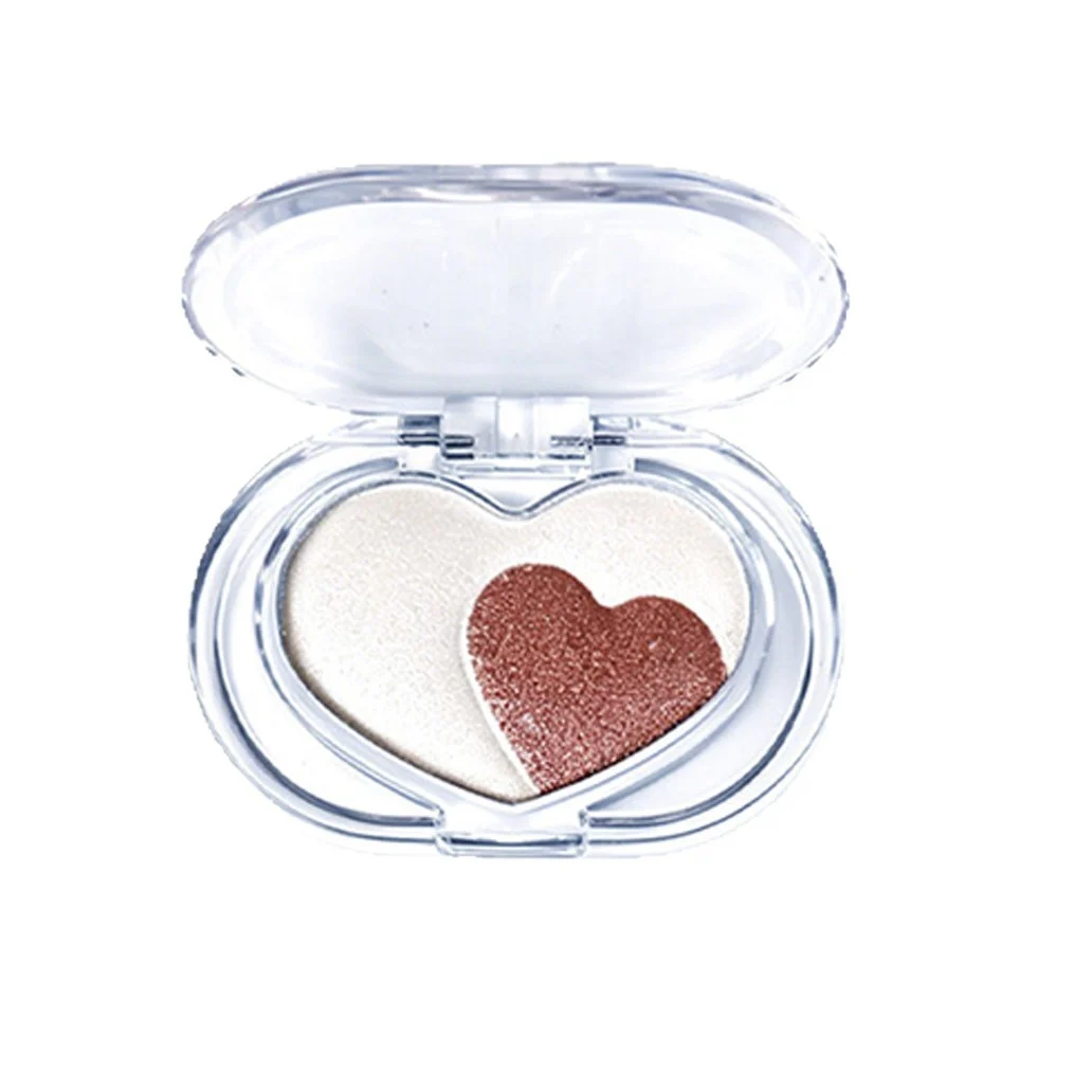 Miss Lara all in one dual tone highlighter palette showing smooth non cakey pearl glow on cheeks
