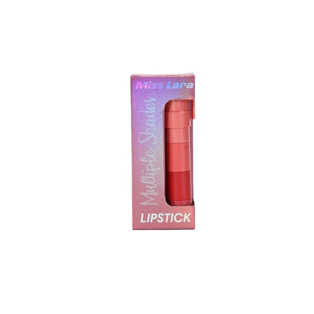 Miss Lara Waterproof Glitter Eyeshadow Stick applied to eye, showing vibrant shimmer without fallout, next to a blurred background of a busy office to emphasize long-lasting, smudge-proof durability for daily wear.