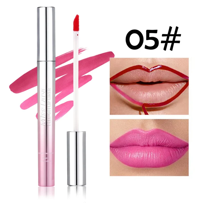 Miss Lara 6-color smudge-proof peel-off lip glaze for all-day wear without reapplying lipstick